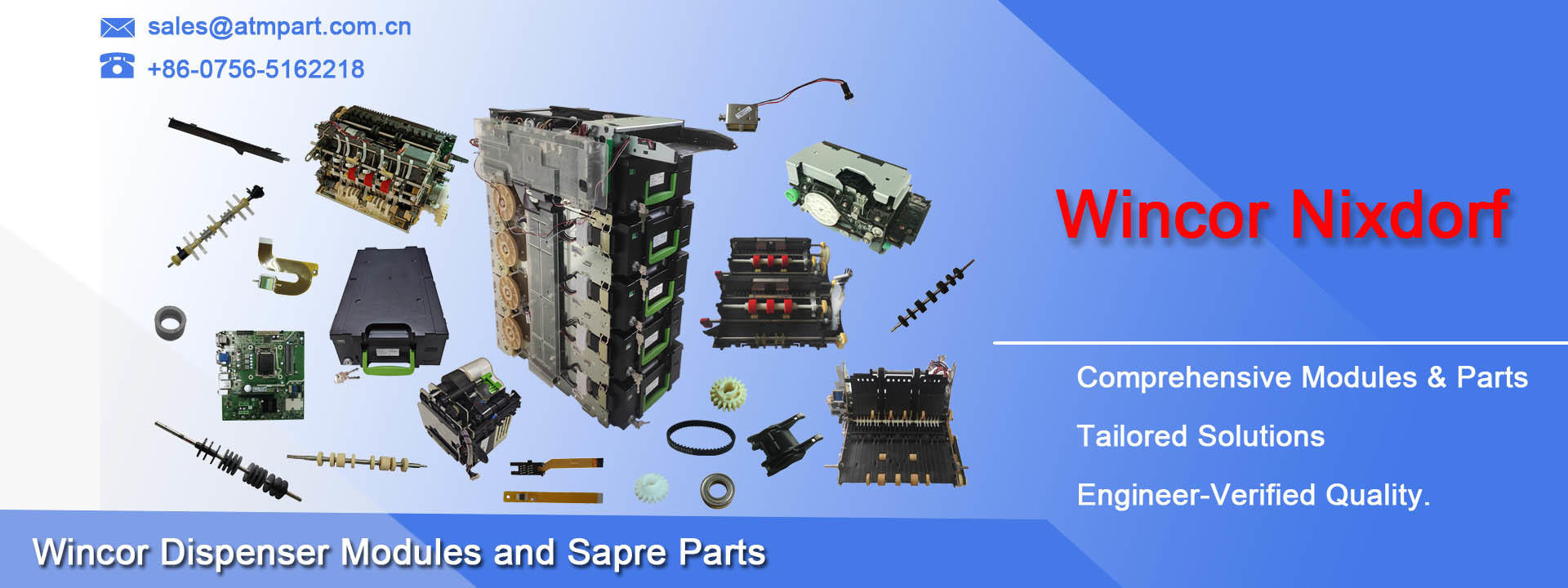 کیفیت قطعات دستگاه ATM Diebold Nixdorf کارخانه