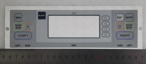 غشای پنل عملیاتی شمارنده Glory GFS 120 GFS-120-10، 204*61 میلی‌متر، قطعات یدکی