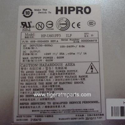 009-0024929 NCR 6625 600W 24V منبع برق قطعات ماشین ATM