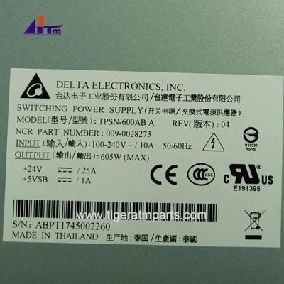 قطعات دستگاه ATM NCR SelfServ 6683 6687 BRM منبع برق سوئیچ 605W + 24V 009-0028273
