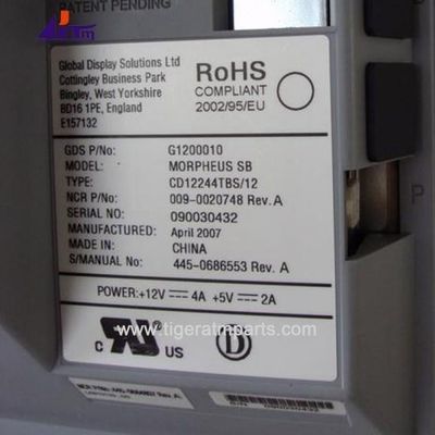 قطعات دستگاه ATM NCR 58XX 12.1 اینچ صفحه نمایش LCD 445-0686553 009-0020748