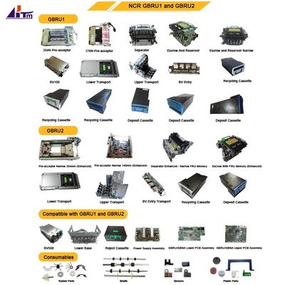 NCR GBRU2 GBRU1 ماژول های توزیع کننده GBRU GBNA قطعات جایگزین ATM